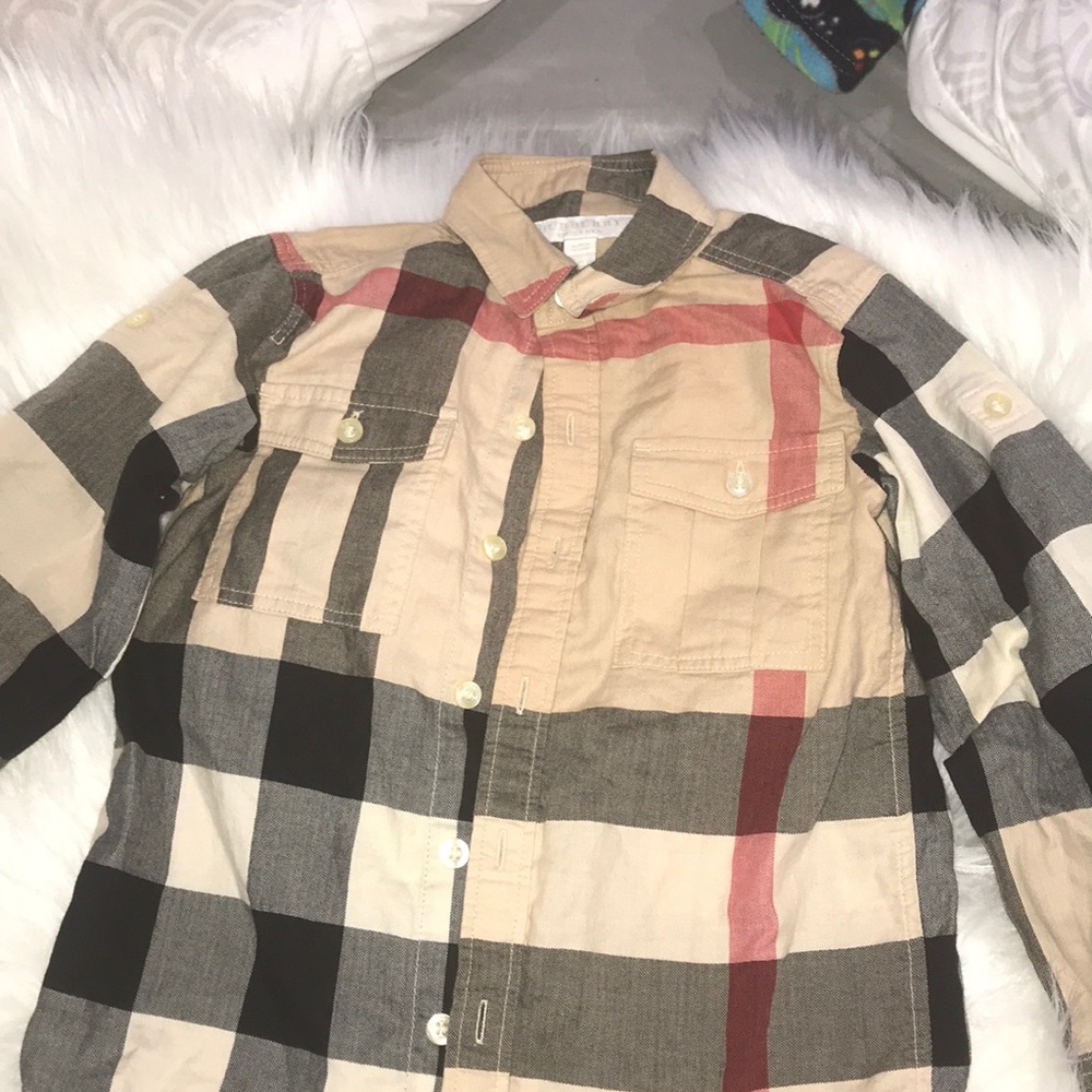 Burberry button up shirt